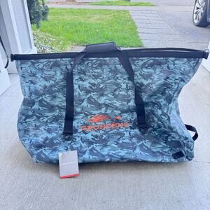 Grundens Shackleton 105L Waterproof Duffel Bag Refraction Camo Dark Slate Heavy-